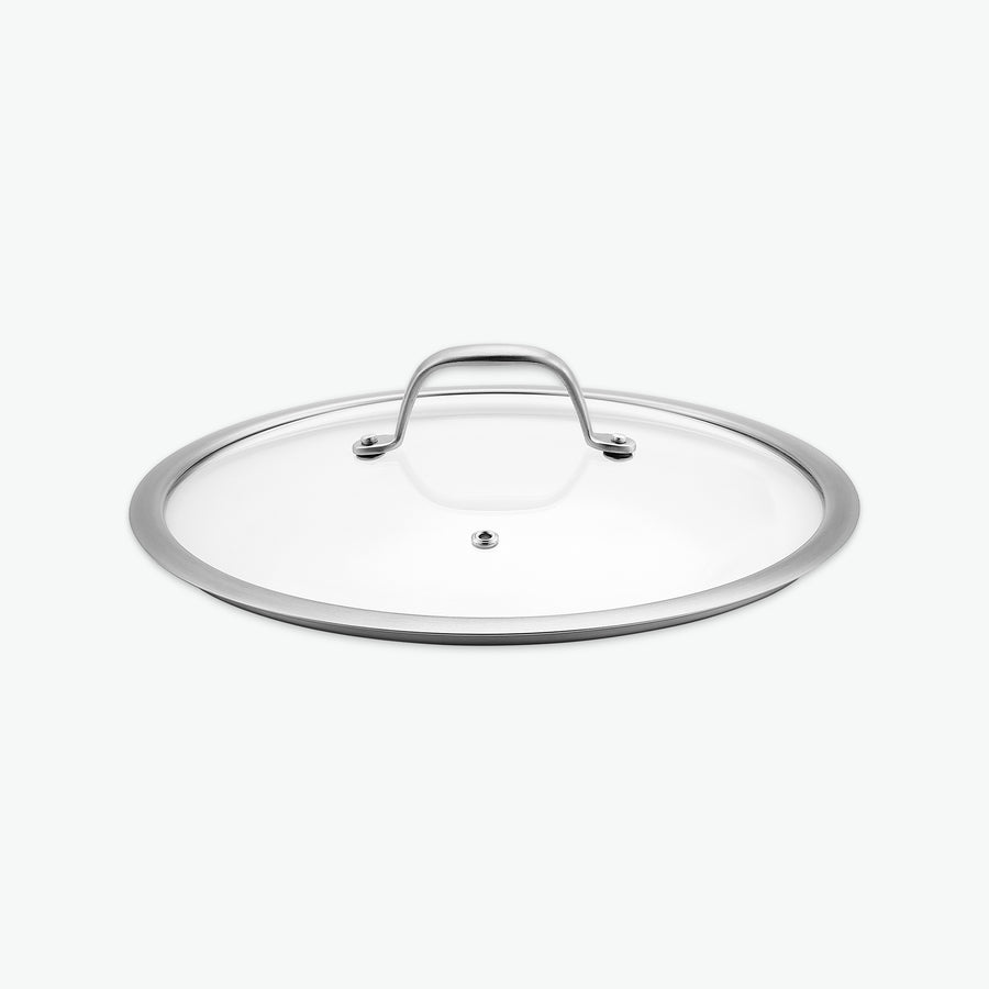 Glaslåg til 3-Ply-serien, Ø28 cm, set skråt forfra