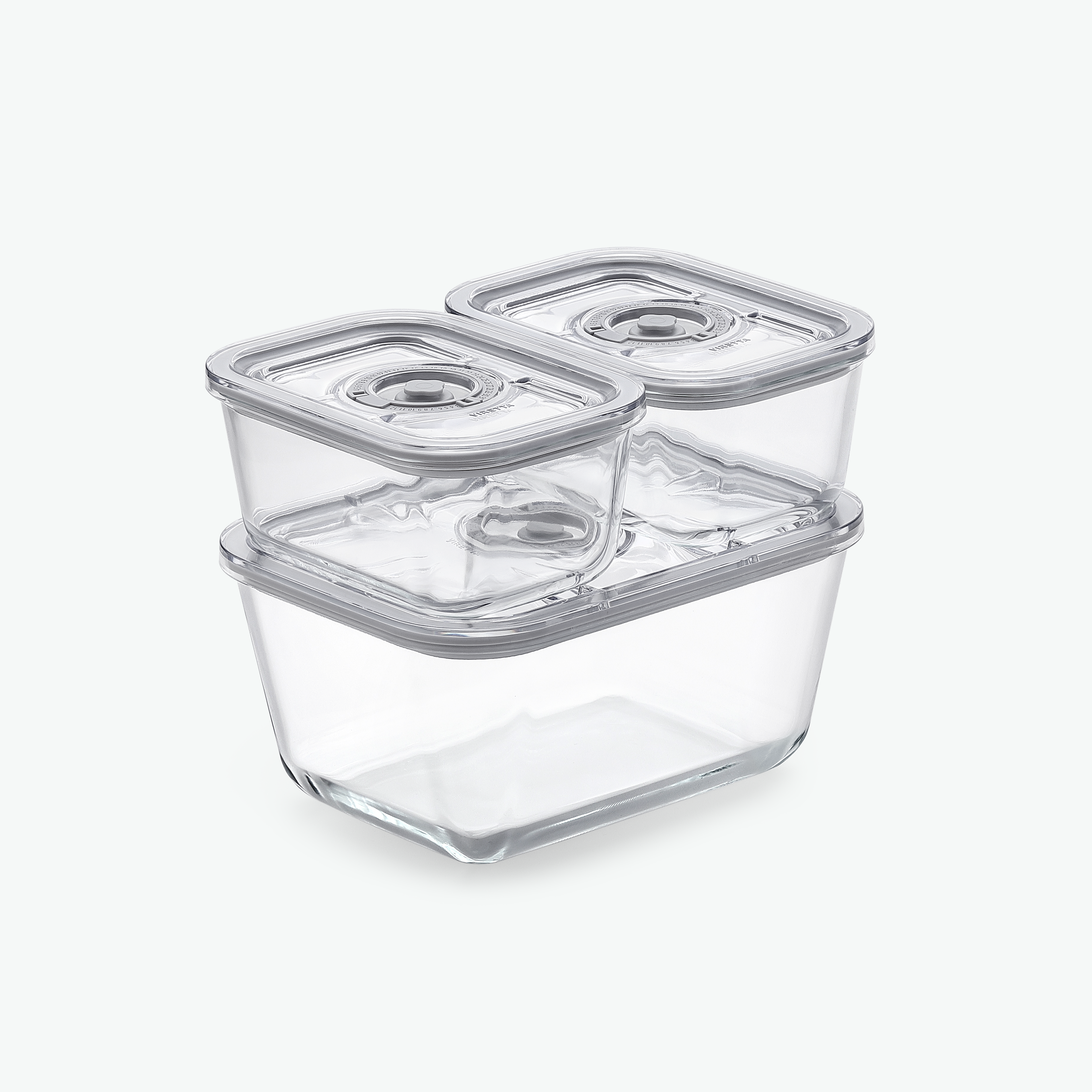 Vakuumbeholdere i Glas Sæt