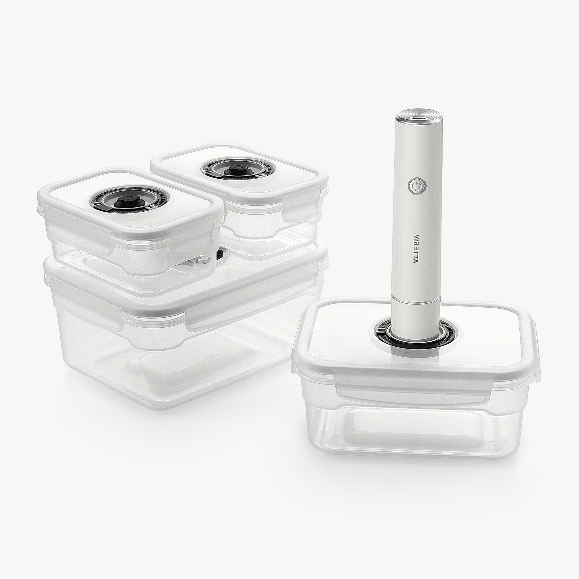 Vakuumbeholdere i Plast Sæt