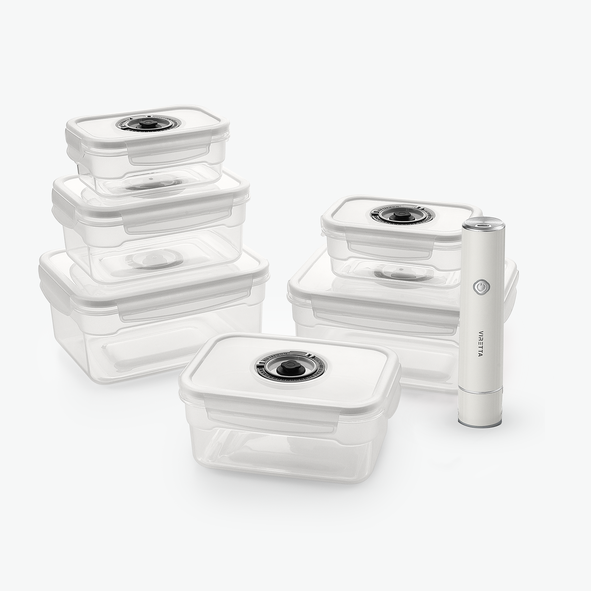 Vakuumbeholdere i Plast Sæt