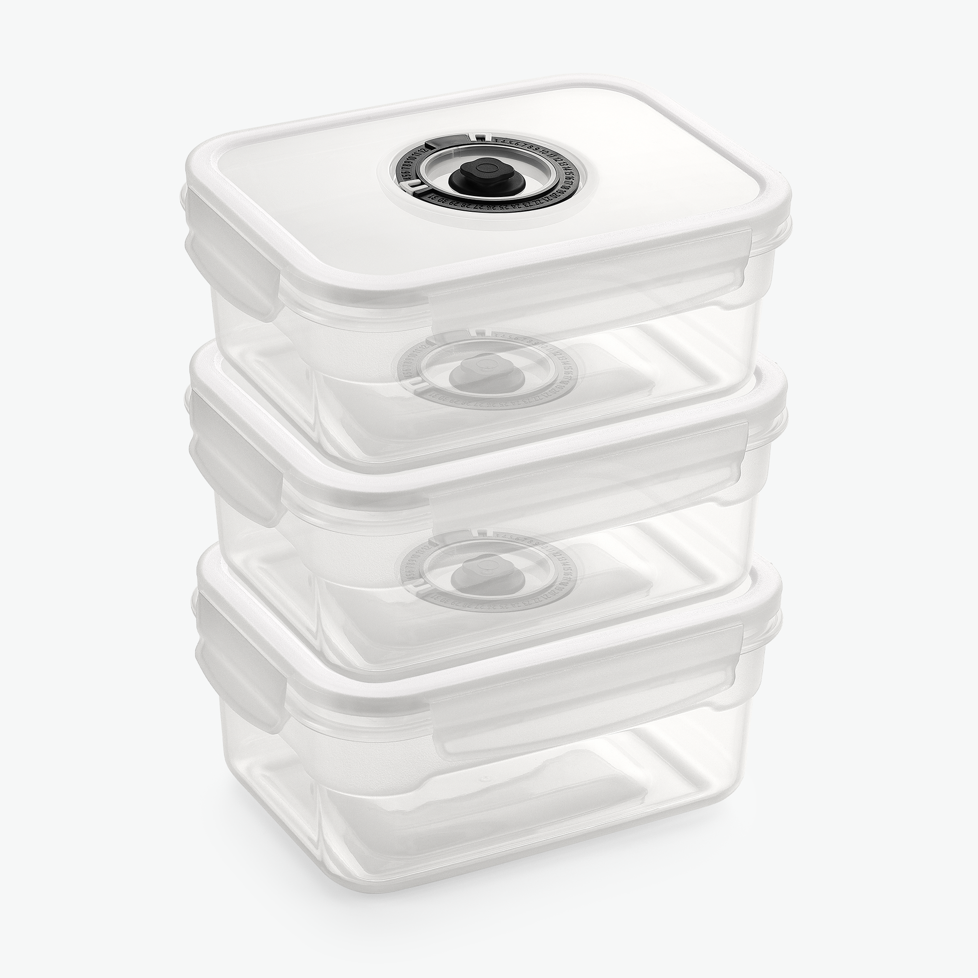 Vakuumbeholdere i Plast – Trio Sæt (3-Pak)