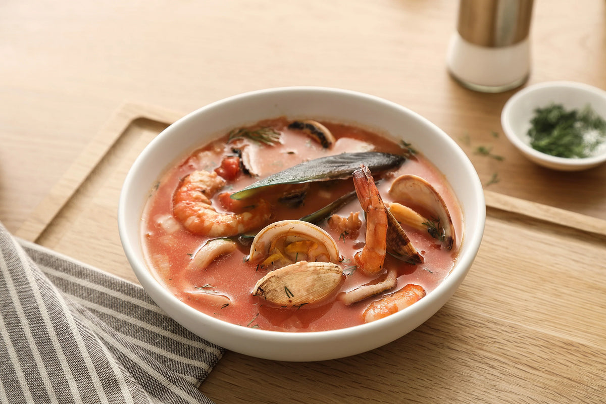 Fiske- og skaldyrssuppe