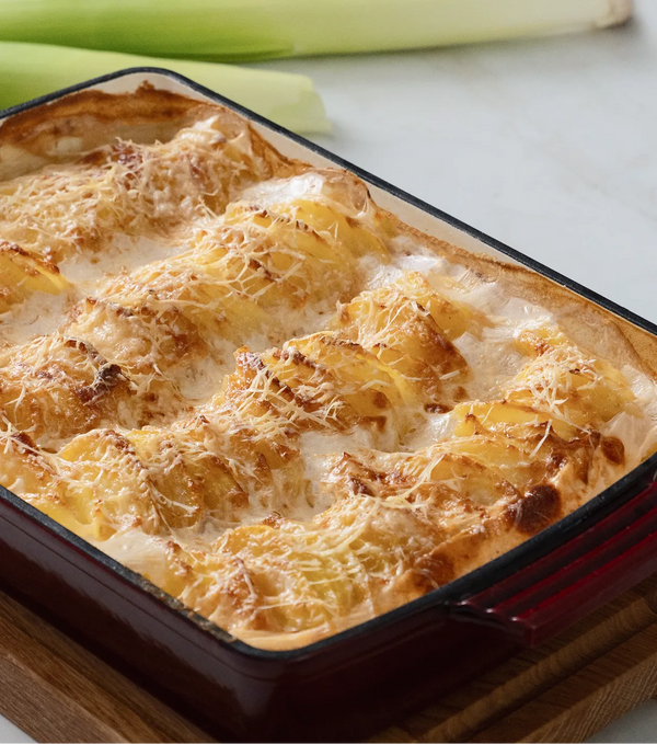 Kartoffelgratin med Fløde og Timian