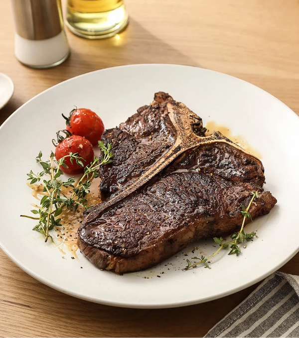 T-bonesteak med vanilje