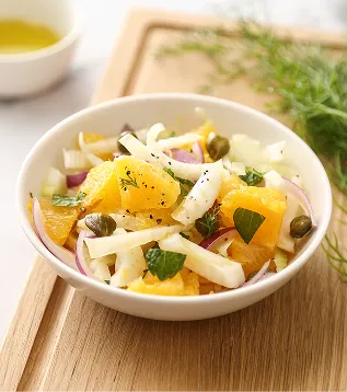 Fennikel- og appelsinsalat