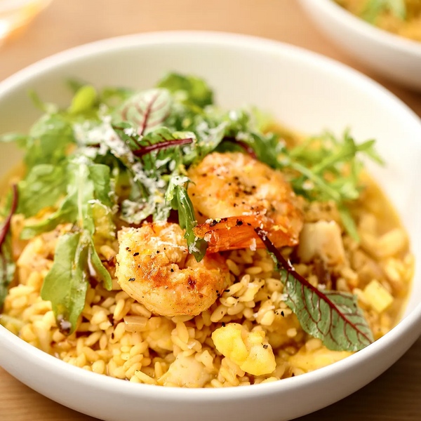 Risotto med fisk og skaldyr
