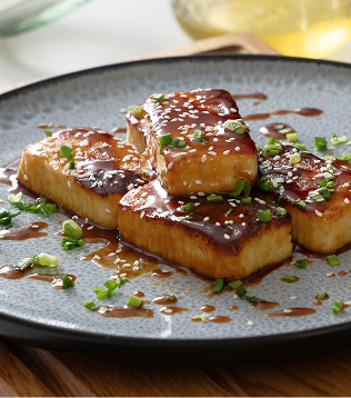 Stegt Halloumi med Soja-Honningglasur