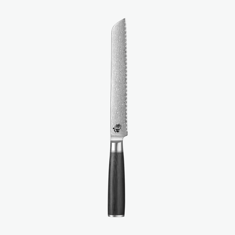 Shōjin Suna brødkniv, 20 cm, set forfra på lys baggrund
