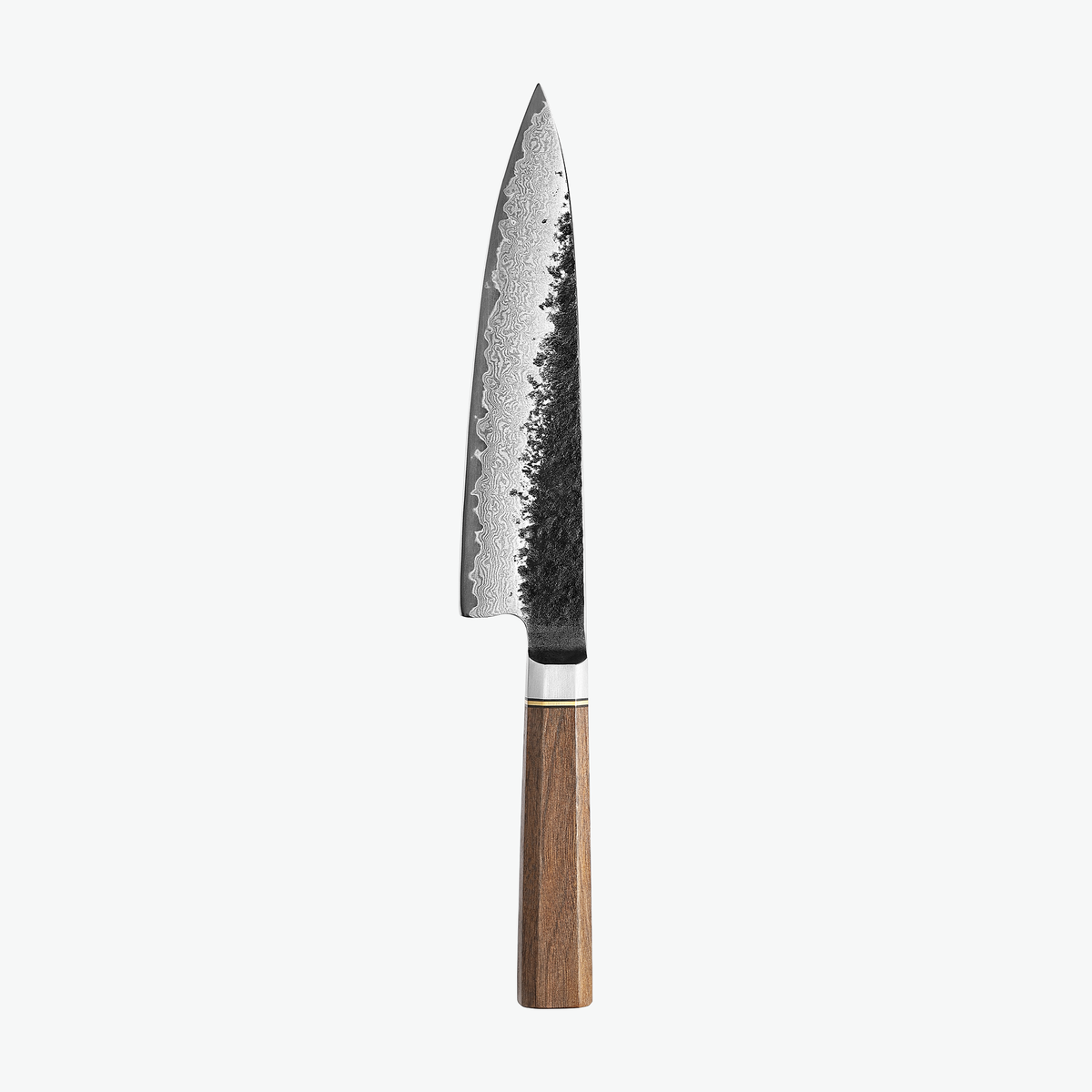 Shōjin Kashi kokkekniv med valnøddegreb set fra bagsiden