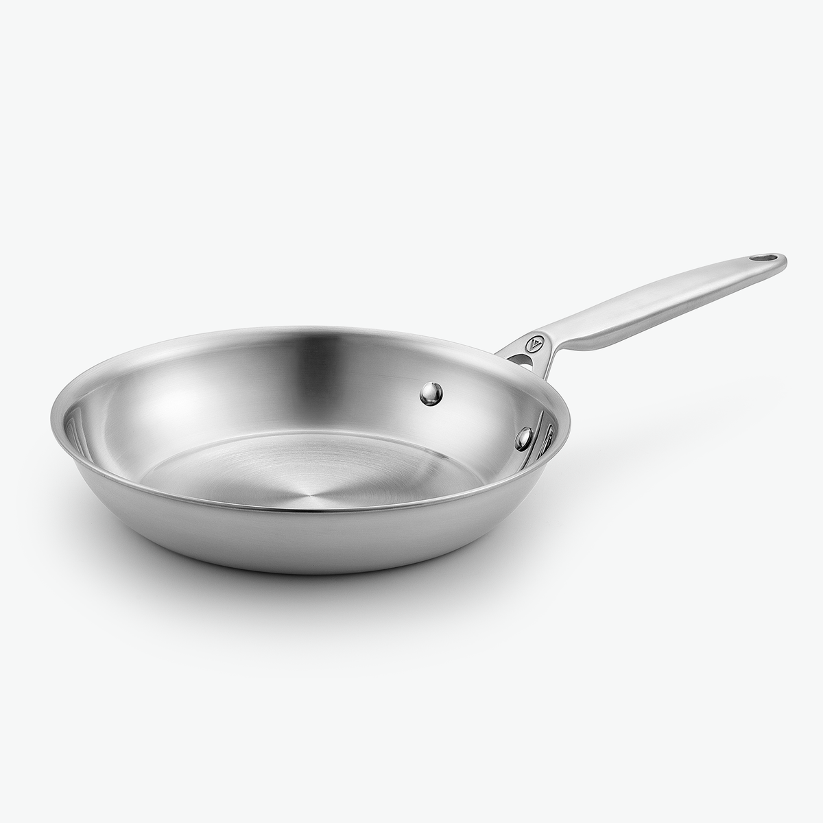 Stegepande i 3-Ply rustfrit stål, Ø24 cm, set skråt forfra