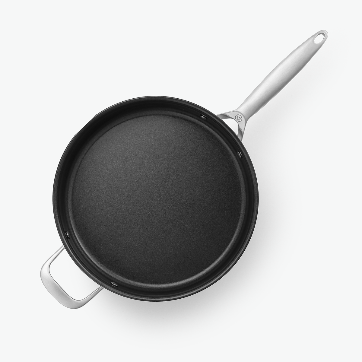 Sauterpande i 3-Ply keramisk, Ø28 cm, set ovenfra med den glatte belægning