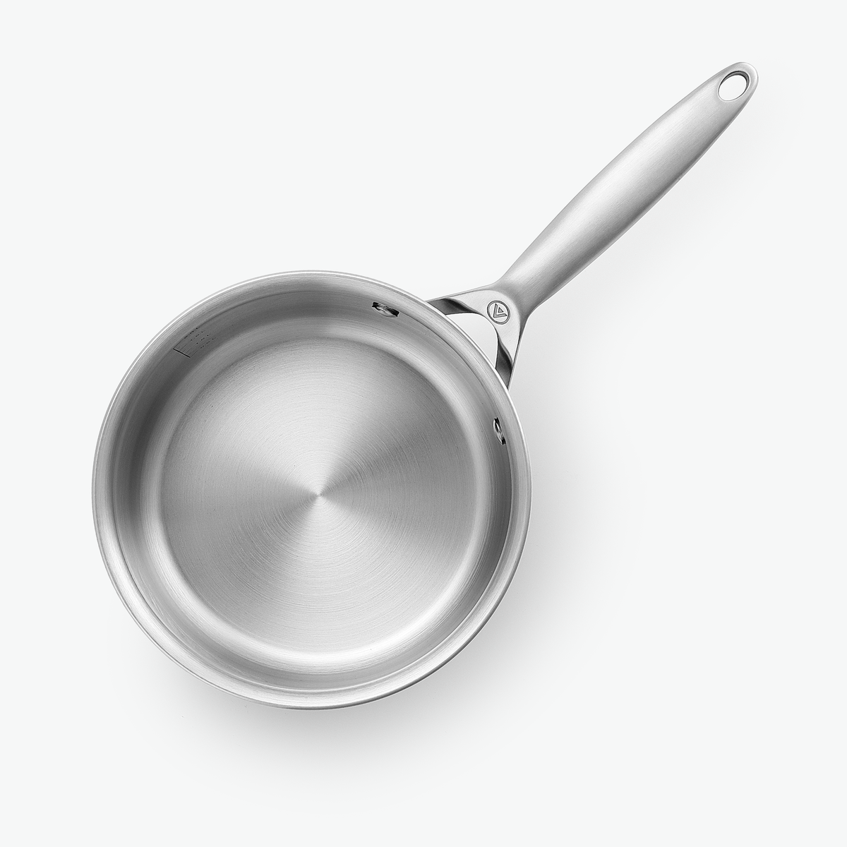 Kasserolle i 3-Ply rustfrit stål, 2,2 l, set ovenfra