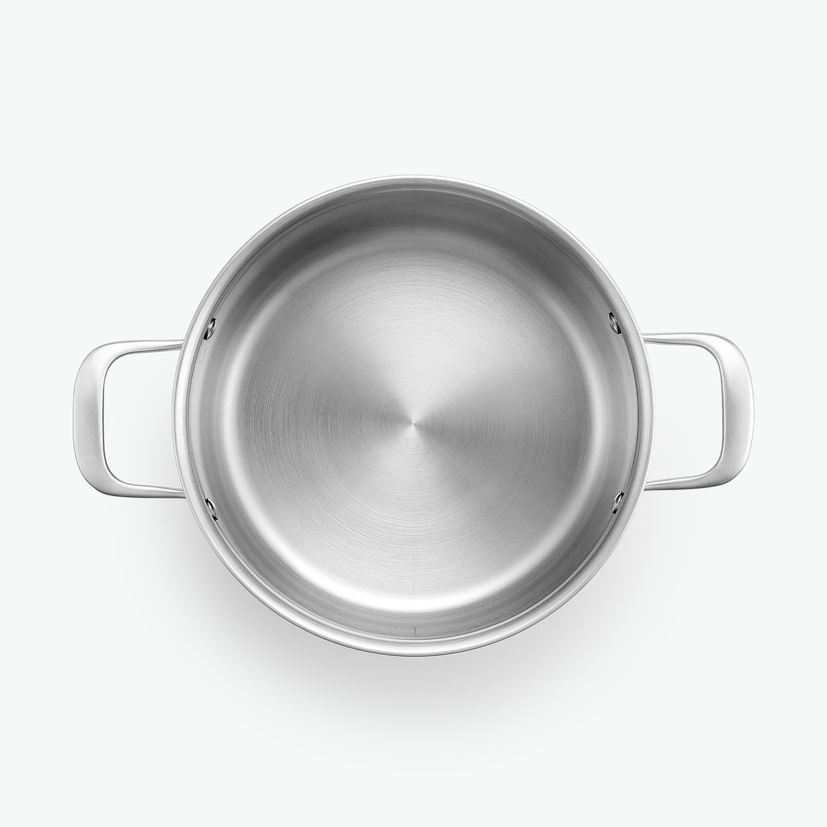 Gryde i 3-Ply rustfrit stål, 5,6 l, set ovenfra