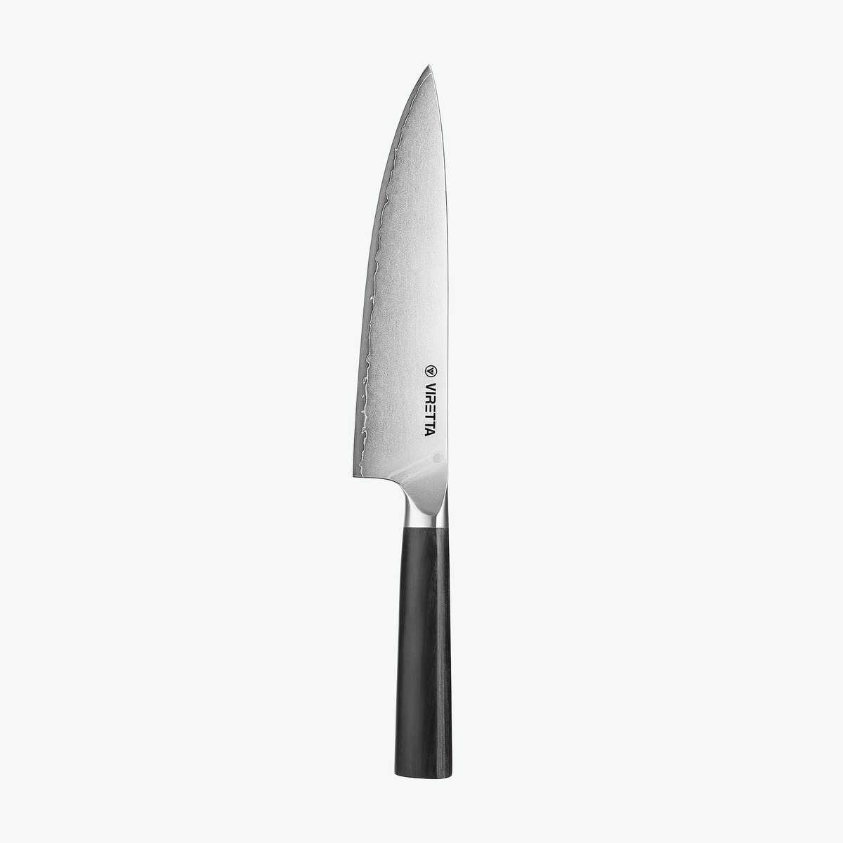 Shōjin Aira kokkekniv set fra bagsiden med Viretta-logo