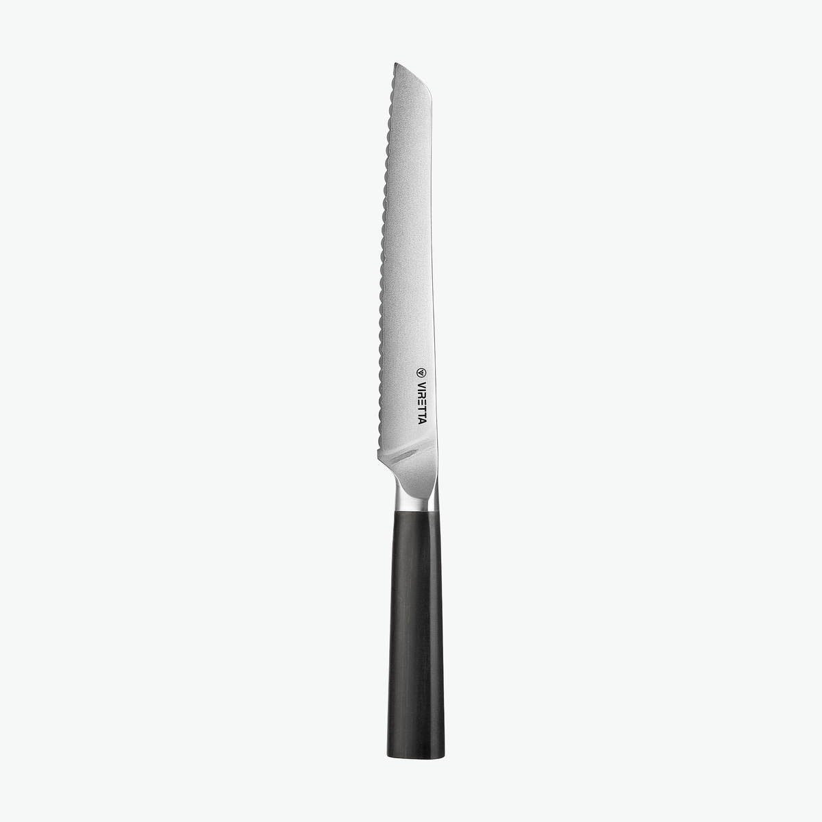 Shōjin Aira brødkniv set fra bagsiden med Viretta-logo