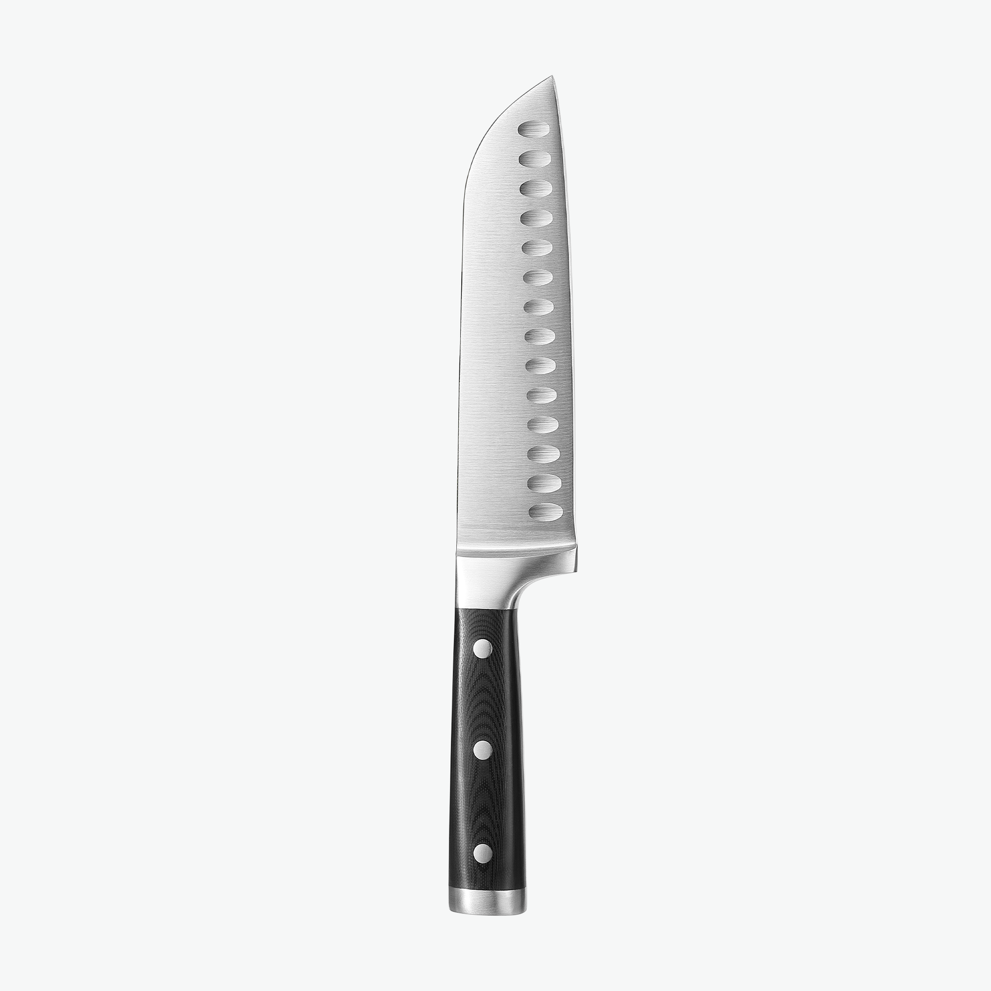 Classic Santokukniv 18 cm – Rustfrit stål, japansk profil med G10-håndtag