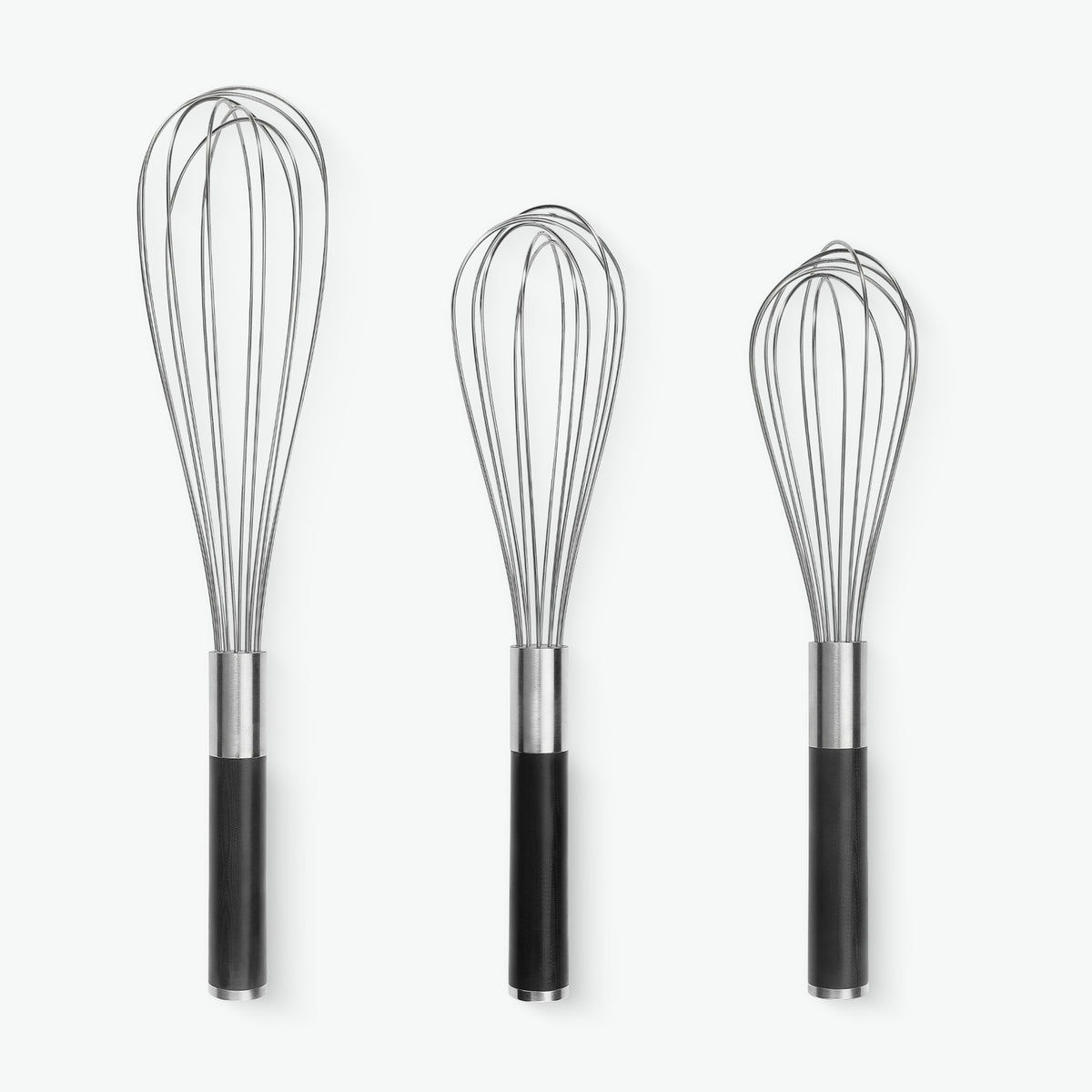 Piskeris – Trio med greb i G-10: 31, 26,5 og 25 cm side om side