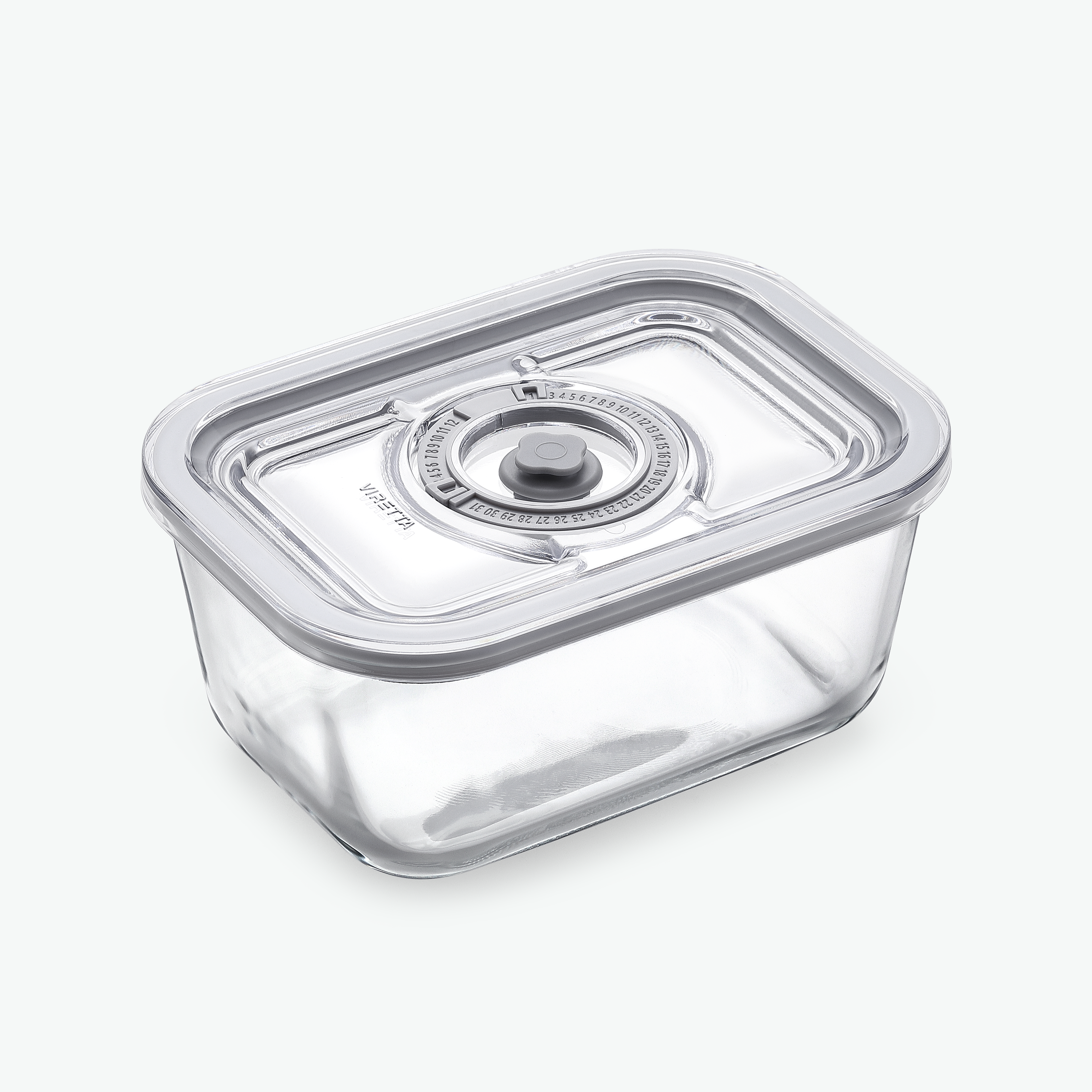 Vakuumbeholder i glas – Rektangulær