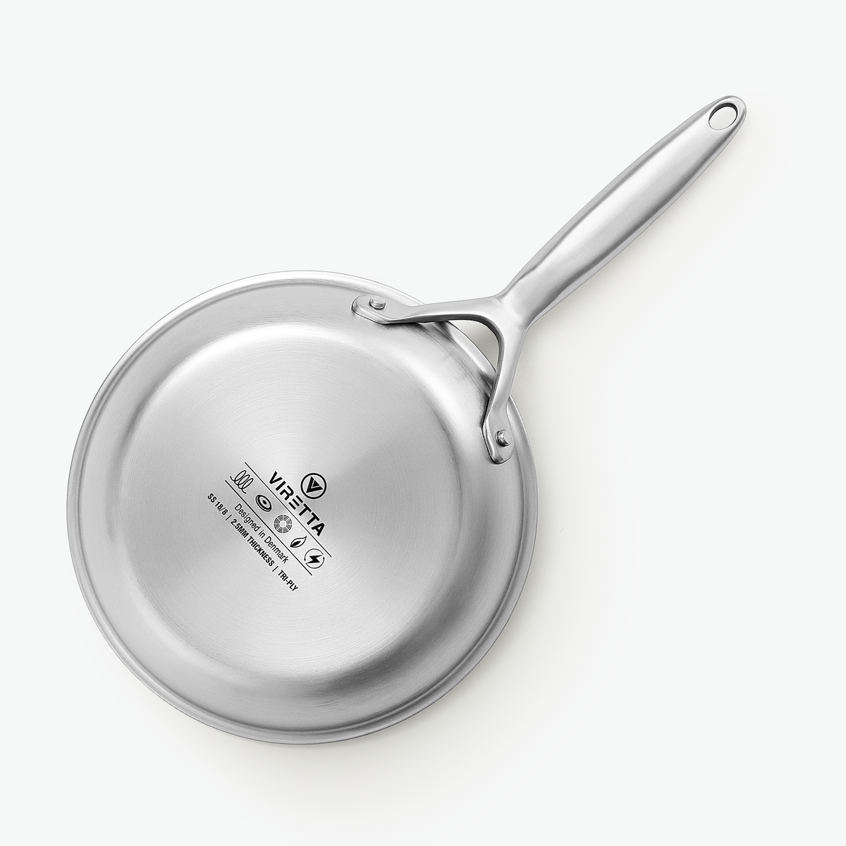 Bunden af stegepande i 3-Ply Hybrid, Ø20 cm, set nedefra