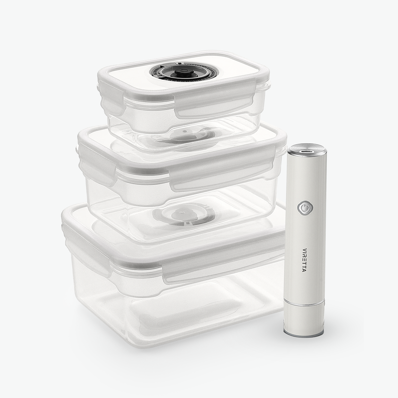 Vakuumbeholdere i Plast Sæt