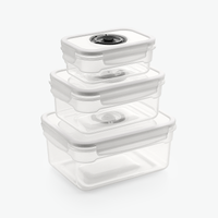 Vakuumbeholdere i Plast Sæt