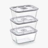 Vakuumbeholdere i Glas – Trio Sæt (3-Pak)
