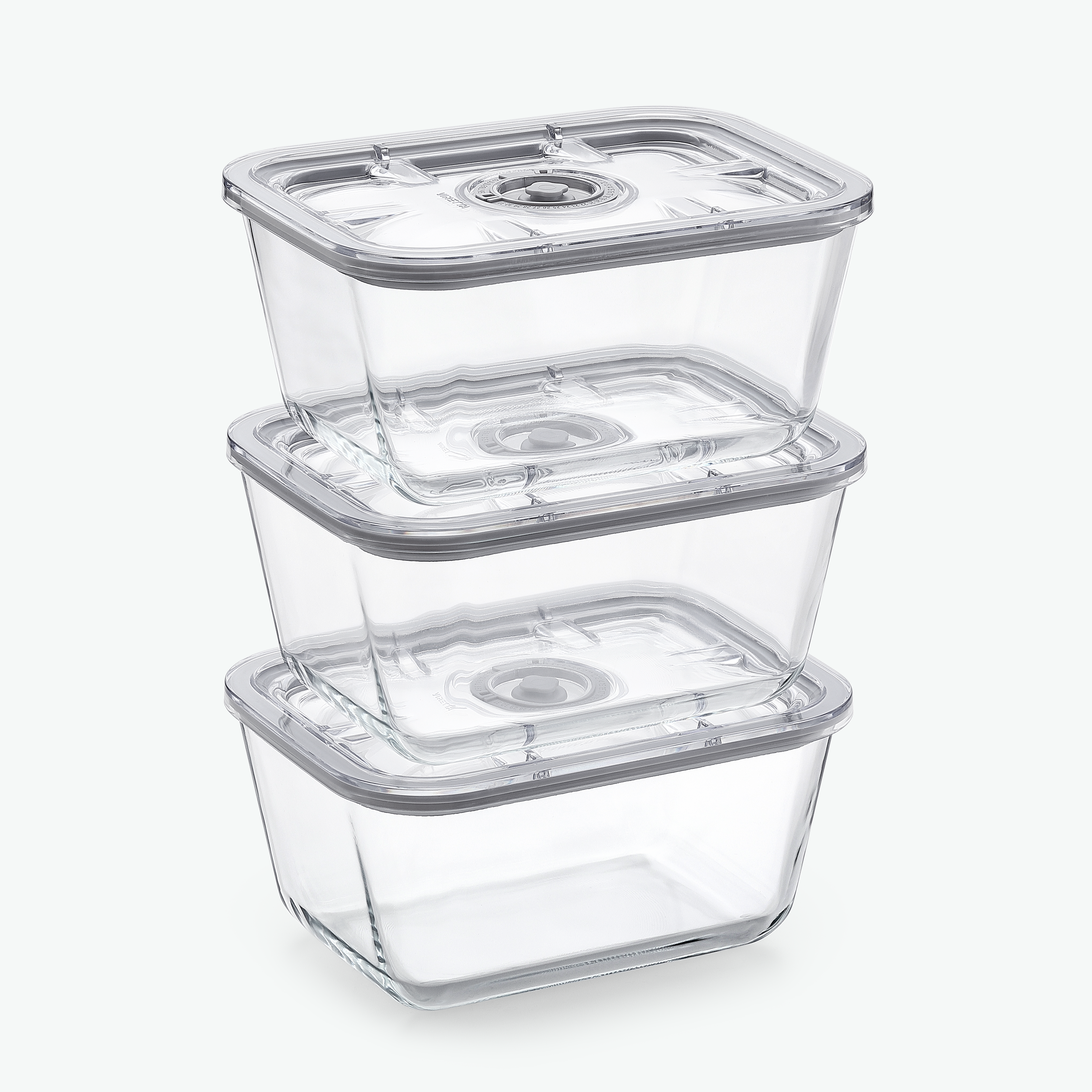Vakuumbeholdere i Glas – Trio Sæt (3-Pak)