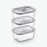 Vakuumbeholdere i Glas – Trio Sæt (3-Pak)