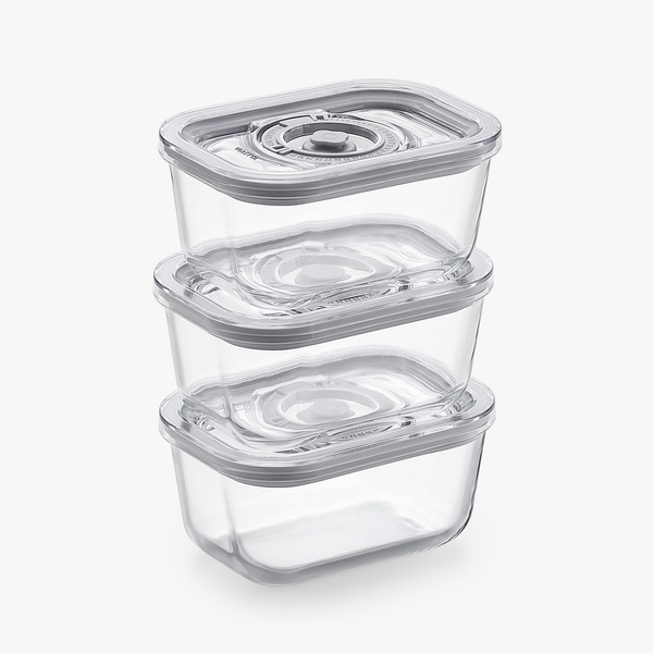 Vakuumbeholdere i Glas – Trio Sæt (3-Pak)