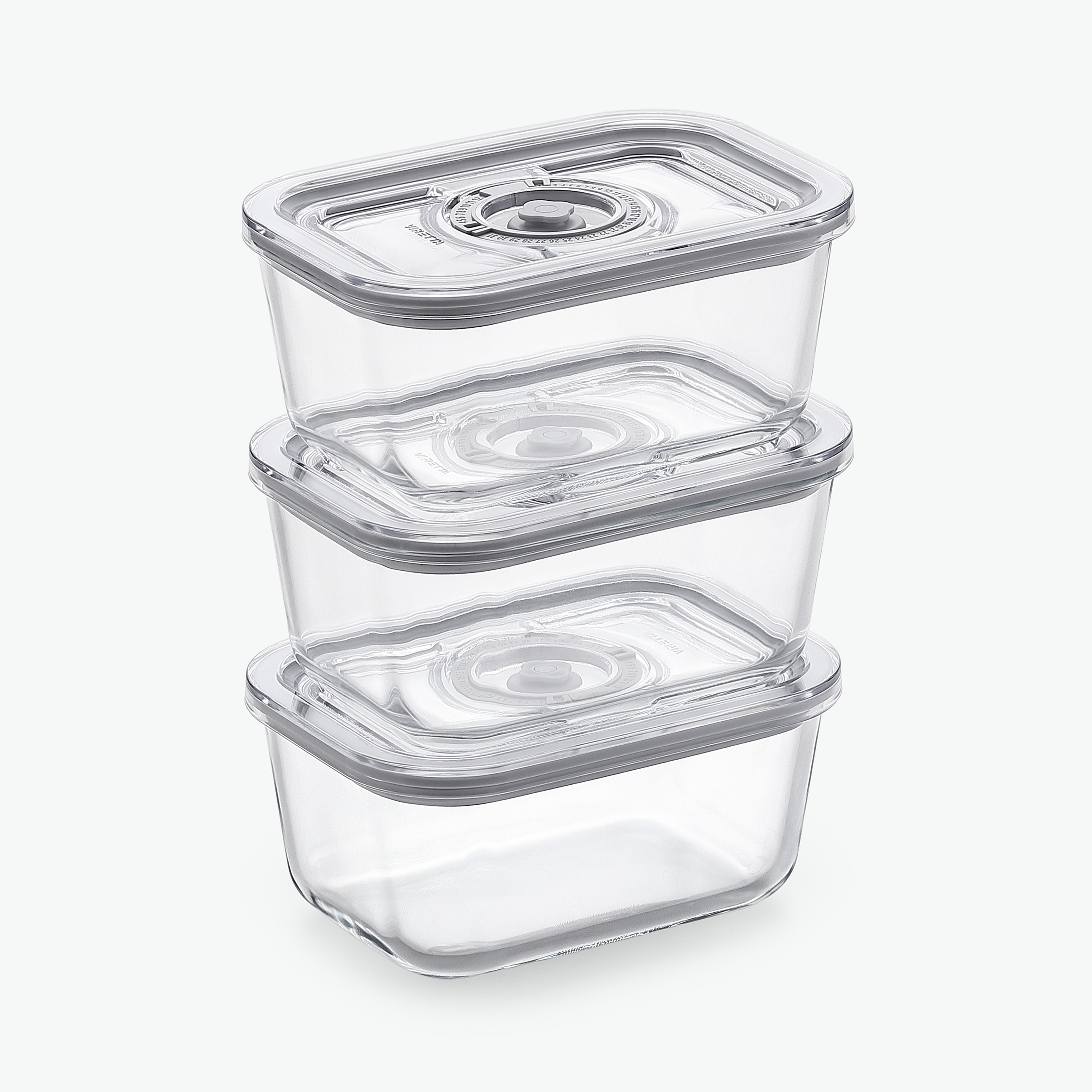 Vakuumbeholdere i Glas – Trio Sæt (3-Pak)