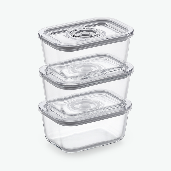 Vakuumbeholdere i Glas – Trio Sæt (3-Pak)