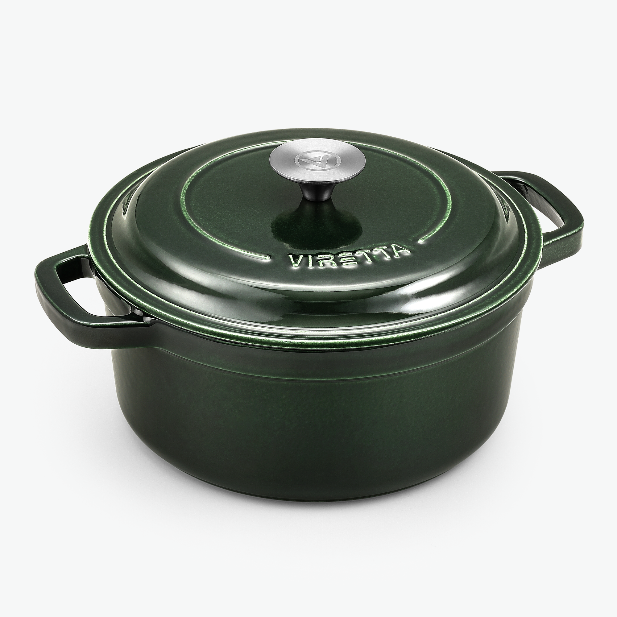 Emaljeret støbejernsgryde – Ø24 cm, 3,8 liter