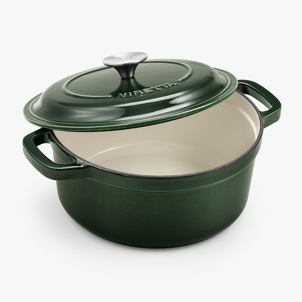 Emaljeret støbejernsgryde – Ø24 cm, 3,8 liter