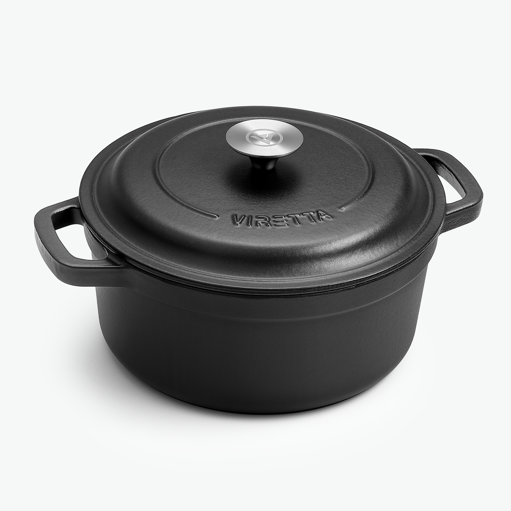 Emaljeret støbejernsgryde – Ø24 cm, 3,8 liter