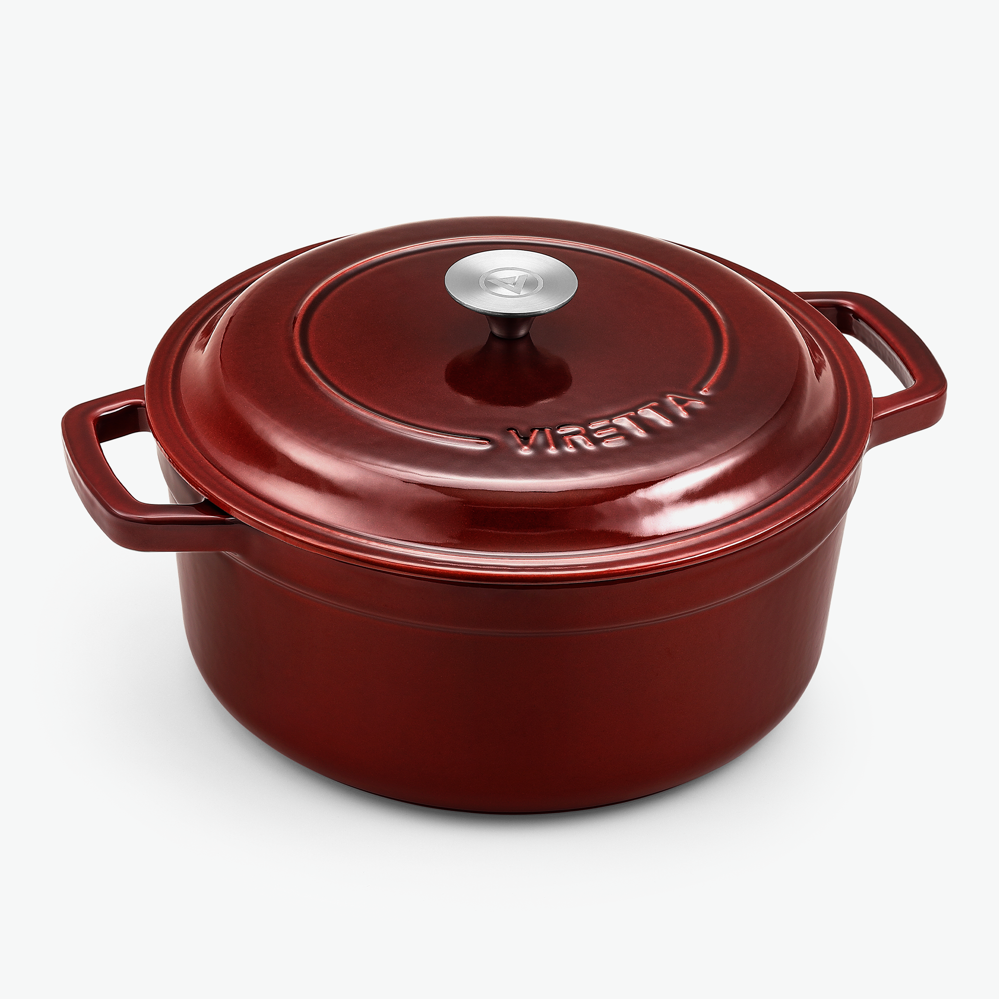 Emaljeret støbejernsgryde – Ø28 cm, 6 liter