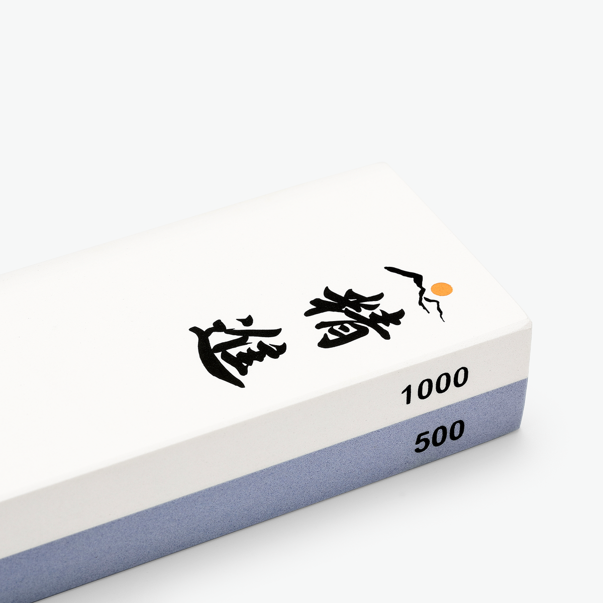 Kornsiderne 1000 og 500 på Shōjin slibesten, tæt på