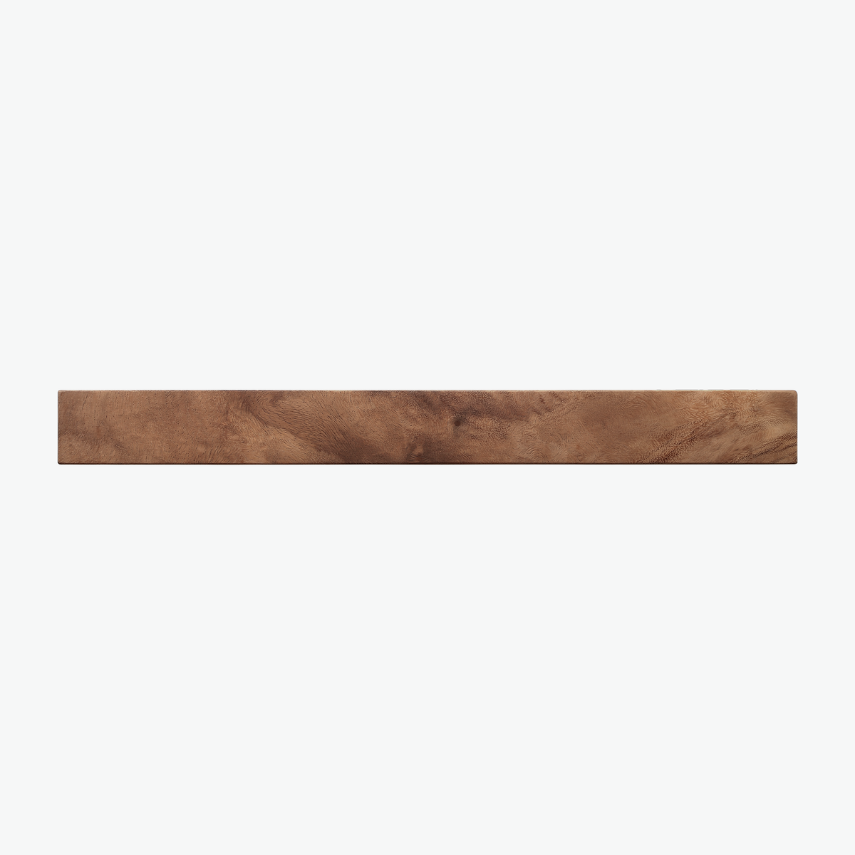 Knivmagnet i valnød, 60 cm, set forfra